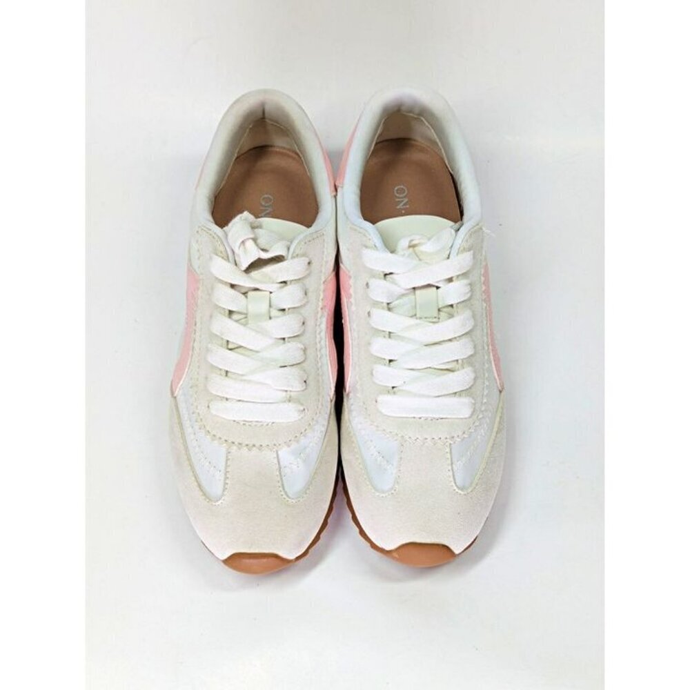 On 34th Women's Madisonn Colorblock Sneakers Tan/Pink/Bone Size 5 (MSRP $80) - Picture 5 of 12